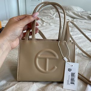 TELFAR - SMALL SHOPPING BAG CREAM